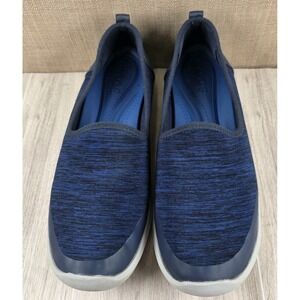 Crocs Busy Day Heather Skimmer Slip On Sneaker Shoes Blue Black Women's Size 9